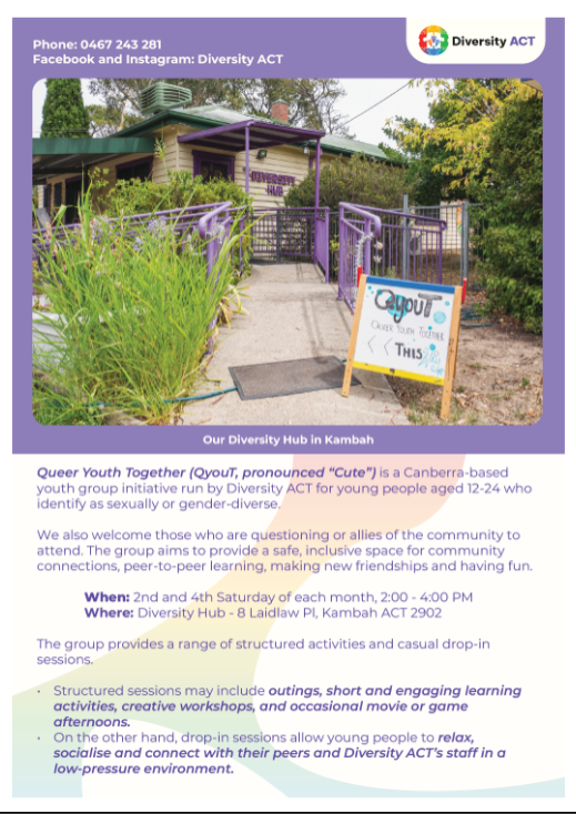 Queer Youth Together Flier Sat 28th Feb 2026 2 to 4pm